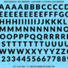 ASG Waterslide Decals - Heavy Sans Serif Lettering Numbers 1/2"