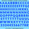 ASG Waterslide Decals - Heavy Sans Serif Lettering Numbers 1/2"