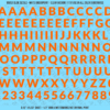 ASG Waterslide Decals - Heavy Sans Serif Lettering Numbers 1/2"