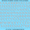 ASG Waterslide Decals - Heavy Sans Serif Lettering Numbers 1/2"