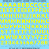 ASG Waterslide Decals - Heavy Sans Serif Lettering Numbers 1/2"