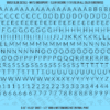 1337-WS-Black.png ASG Waterslide Decals - Light Sans Serif Lettering Numbers 1/4"