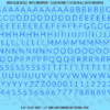 1338-WS-Blue.png ASG Waterslide Decals - Light Sans Serif Lettering Numbers 5/16"