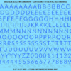 1339-WS-Blue.png ASG Waterslide Decals - Light Sans Serif Lettering Numbers 3/8"