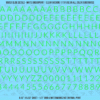 1339-WS-Green.png ASG Waterslide Decals - Light Sans Serif Lettering Numbers 3/8"