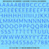 1340-WS-Blue.png ASG Waterslide Decals - Light Sans Serif Lettering Numbers 1/2"