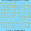 1340-WS-GoldMetallic.png ASG Waterslide Decals - Light Sans Serif Lettering Numbers 1/2"