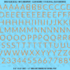 1340-WS-Orange.png ASG Waterslide Decals - Light Sans Serif Lettering Numbers 1/2"