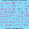 1340-WS-Pink.png ASG Waterslide Decals - Light Sans Serif Lettering Numbers 1/2"