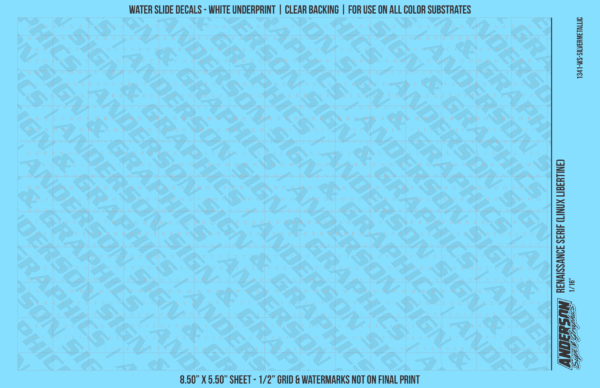 1341-WS-SilverMetallic.png ASG Waterslide Decals - Renaissance Serif Lettering Numbers 1/16"