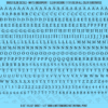 ASG Waterslide Decals - Renaissance Serif Lettering Numbers 3/16"