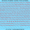 ASG Waterslide Decals - Renaissance Serif Lettering Numbers 1/4"