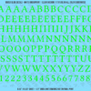 1348-WS-Green.png ASG Waterslide Decals - Renaissance Serif Lettering Numbers 1/2"
