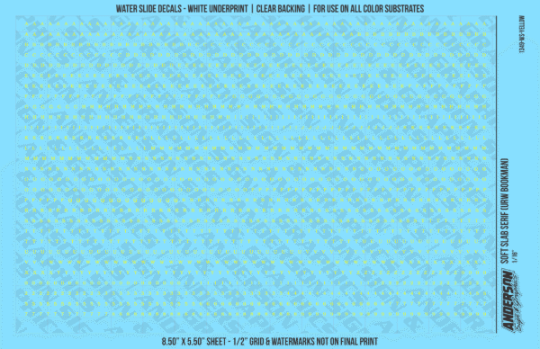 ASG Waterslide Decals - Soft Slab Serif Lettering Numbers 1/16"