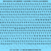 ASG Waterslide Decals - Soft Slab Serif Lettering Numbers 3/16"