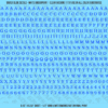 ASG Waterslide Decals - Soft Slab Serif Lettering Numbers 3/16"