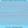 ASG Waterslide Decals - Soft Slab Serif Lettering Numbers 3/16"