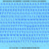 ASG Waterslide Decals - Soft Slab Serif Lettering Numbers 1/4"