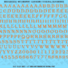 ASG Waterslide Decals - Soft Slab Serif Lettering Numbers 5/16"