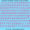 ASG Waterslide Decals - Soft Slab Serif Lettering Numbers 3/8"