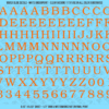 ASG Waterslide Decals - Soft Slab Serif Lettering Numbers 1/2"