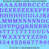 ASG Waterslide Decals - Soft Slab Serif Lettering Numbers 1/2"
