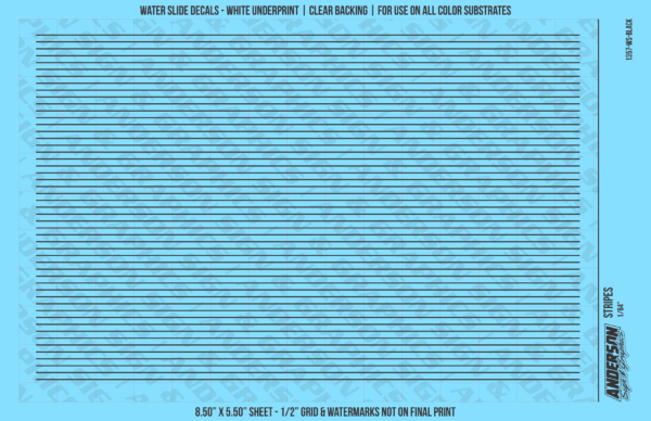 ASG Waterslide Decals - Solid Stripes Set 1/64"