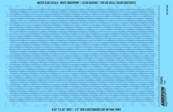 ASG Waterslide Decals - Solid Stripes Set 1/64"