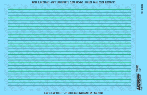 ASG Waterslide Decals - Solid Stripes Set 1/64"