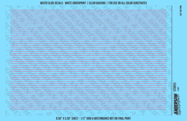 ASG Waterslide Decals - Solid Stripes Set 1/64"