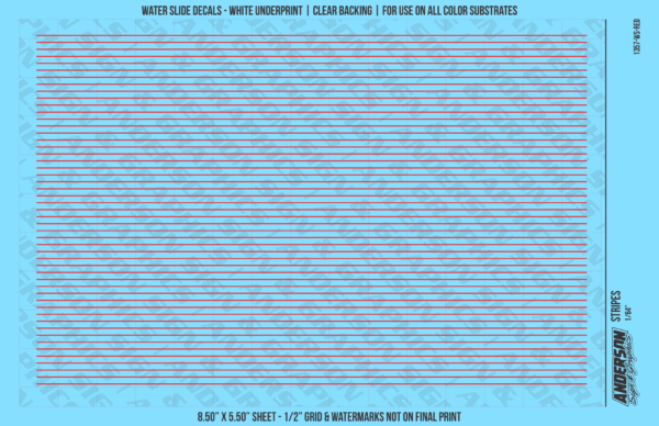 ASG Waterslide Decals - Solid Stripes Set 1/64"
