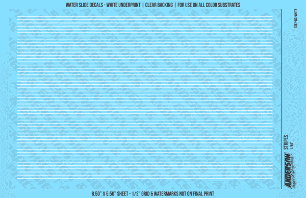 ASG Waterslide Decals - Solid Stripes Set 1/64"