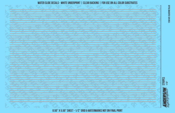 ASG Waterslide Decals - Solid Stripes Set 1/32"