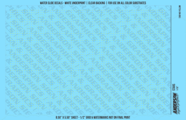 ASG Waterslide Decals - Solid 5-Point Stars Set 1/32"