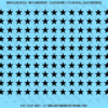 ASG Waterslide Decals - Solid 5-Point Stars Set 3/8"
