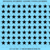 ASG Waterslide Decals - Solid 5-Point Stars Set 1/2"