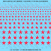 ASG Waterslide Decals - Solid 5-Point Stars Set Mixed Sizes
