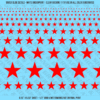 ASG Waterslide Decals - Solid 5-Point Stars Set Large Mixed