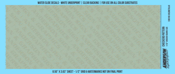 ASG Waterslide Decals - Checkered Pattern 1/32" Squares