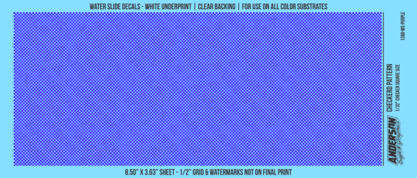ASG Waterslide Decals - Checkered Pattern 1/32" Squares