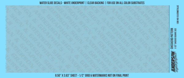 ASG Waterslide Decals - Checkered Pattern 1/32" Squares