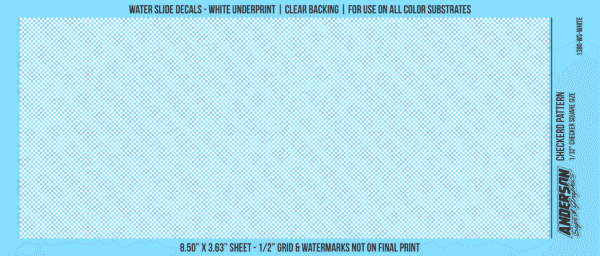 ASG Waterslide Decals - Checkered Pattern 1/32" Squares