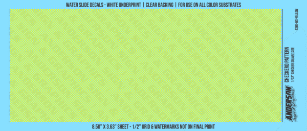 ASG Waterslide Decals - Checkered Pattern 1/32" Squares