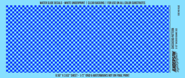 ASG Waterslide Decals - Checkered Pattern 3/32" Squares