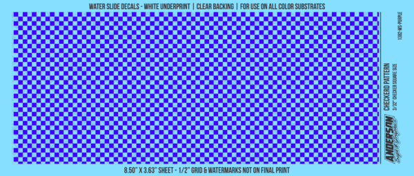 ASG Waterslide Decals - Checkered Pattern 3/32" Squares