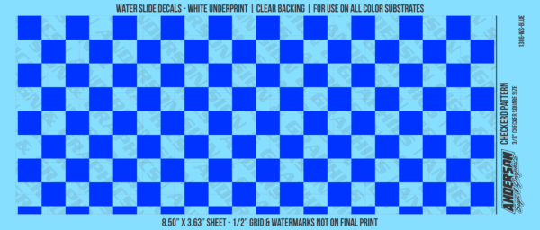 ASG Waterslide Decals - Checkered Pattern 3/8" Squares