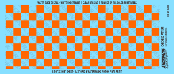 ASG Waterslide Decals - Checkered Pattern 3/8" Squares