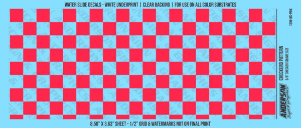 ASG Waterslide Decals - Checkered Pattern 3/8" Squares
