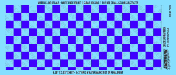 ASG Waterslide Decals - Checkered Pattern 3/8" Squares