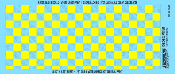 ASG Waterslide Decals - Checkered Pattern 3/8" Squares